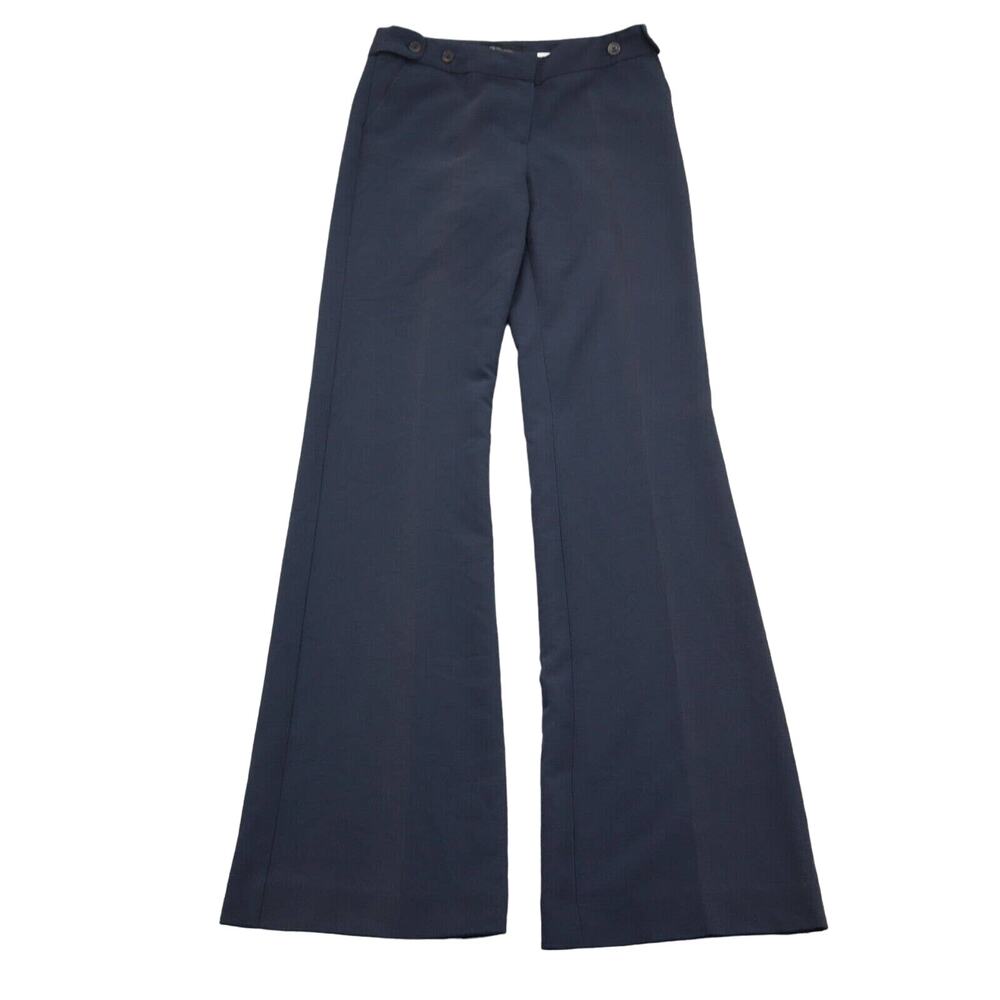 My Bajee Collection Pants Womens S Gray Bootcut Button Zip Mid Rise Dress Pants